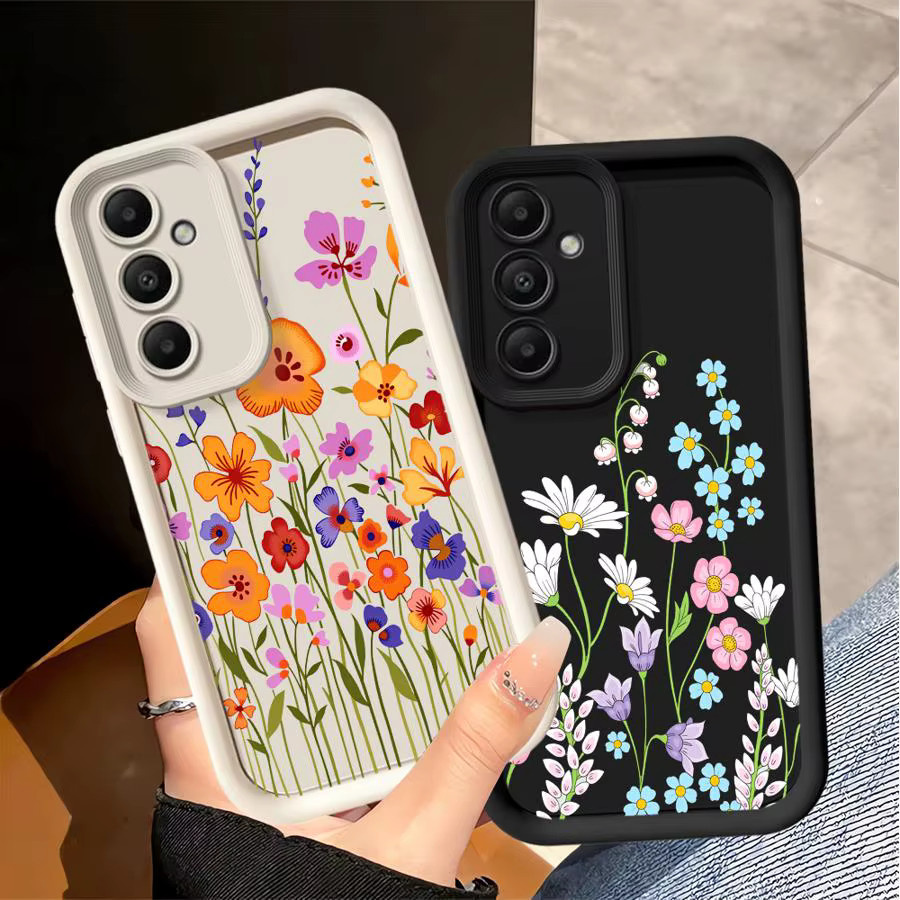 Handyhülle mit Blumenmuster für Samsung Galaxy Android Smartphones (A12, A13, A15, A16, A23, A26, A32, A34, A35, A36, A51, A53, A54, A56, A71, A72, A73) - Bild 3