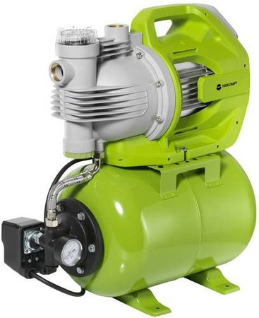 Toolcraft Hauswasserwerk TO-8992887 Gartenpumpe 230 V, 6000 l/h, Grün