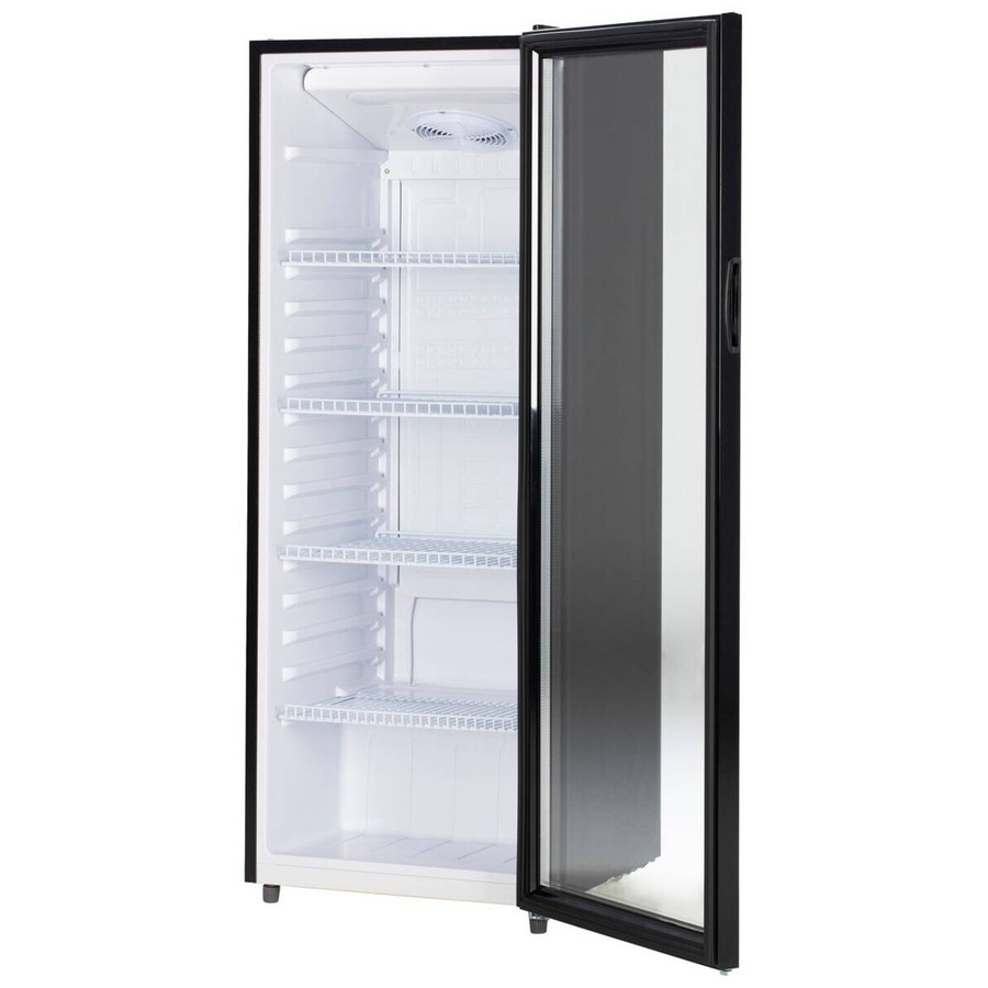 Pocoline Glastürkühlschrank GTK144-235 DB schwarz mit LED-Innenbeleuchtung und reversibler Tür B/H/T: 54 x 144 x 55 cm - Bild 3