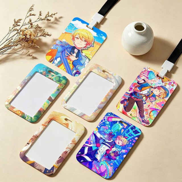 P-Project S-Sekai Tsukasa Tenma Ausweishalter mit Umhängeband in Multicolour für Büro und Schule - Bild 1