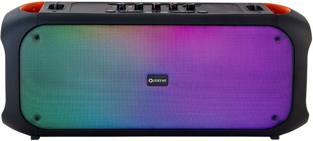 PLATINET PMPB360 Light Fusion Boombox mit 60W Leistung, RGB-Beleuchtung, Karaoke-Funktion, TWS und Bluetooth 5.3 in Schwarz - Bild 1
