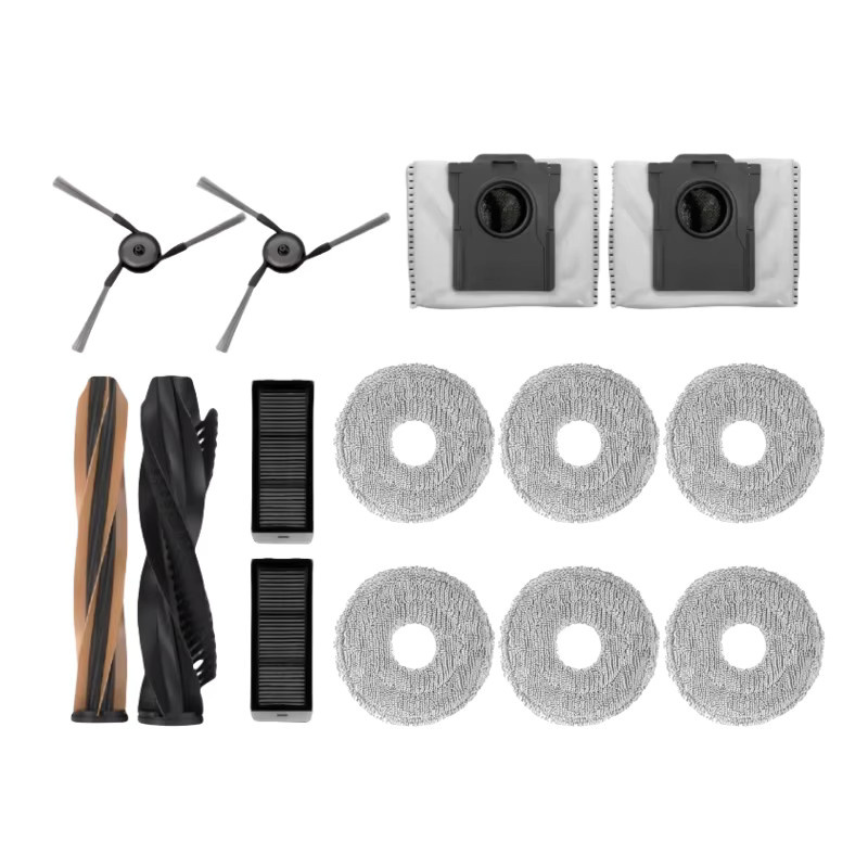 Dreame X50 Ultra Zubehör Set mit Doppelwalzenbürsten, Seitenbürsten, Filtern, Wischpads und Staubbeuteln für L50 Ultra und L40s Ultra in Multicolour - Bild 4