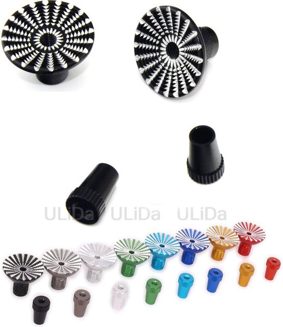 VWINRC Gimbal Sticks Enden M3 M4 Gewinde Regenschirm für Futaba Spektrum Taranis RC Drone Zubehör, Blau - Bild 1