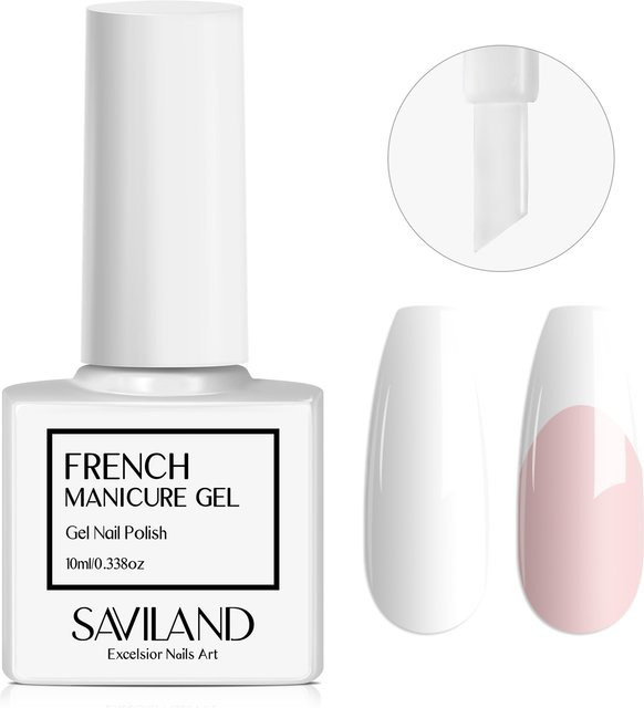 SAVILAND Gel-Nagellack, weiß, glänzend, 10 ml - Bild 1