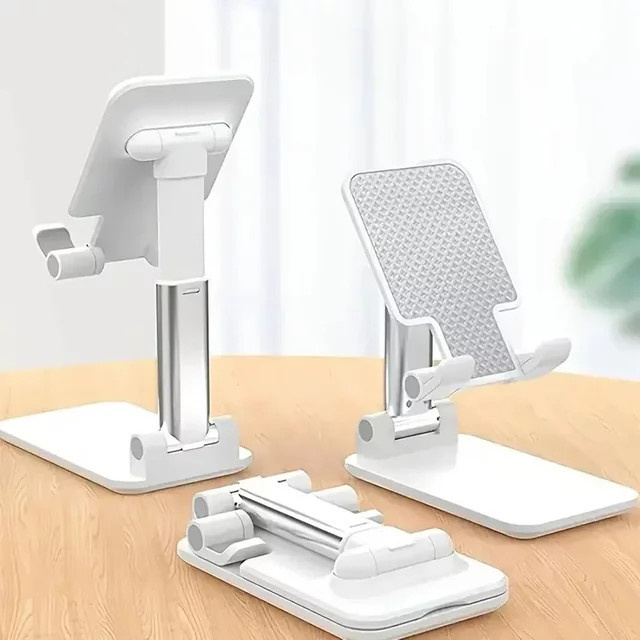 DUTRIEUX Universal Handy und Tablet Halter für Schreibtisch, Einstellbarer Desktop Ständer für iPhone, iPad und Xiaomi, Schwarz oder Weiß - Bild 1