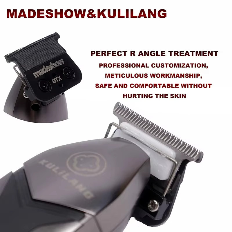 BRDCLIP Professionelle Ultra Dünne Original Klinge für Haar Trimmer Madeshow KULILANG M6 M11 R55, Schwarz, 0mm Cutter Kopf Clipper Ersatz Zubehör - Bild 5