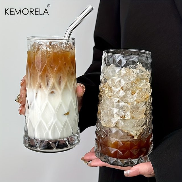 KEMORELA Diamond Trinkglas aus Glas, transparent, 500 ml - Bild 1