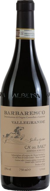 Ca' del Baio Barbaresco Nebbiolo 2023, Rotwein, Italien, 0,75 l - Bild 1