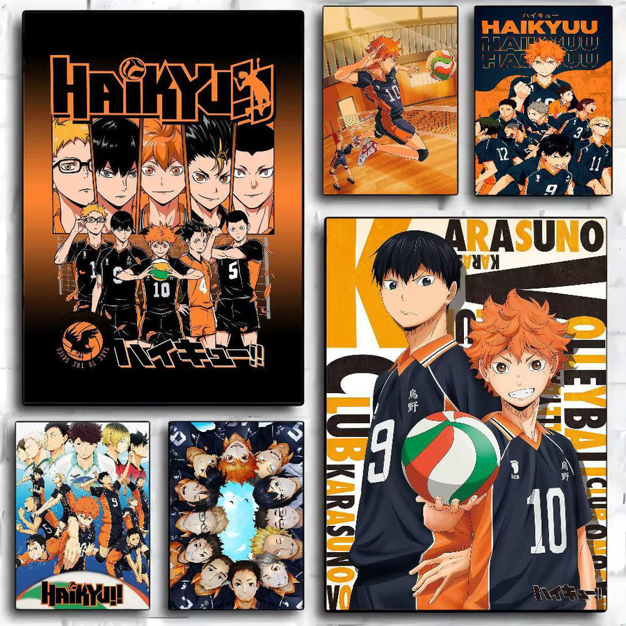 Haikyuu Anime Volleyball DIY Sticky Poster im Vintage-Stil, Mehrfarbig, B/H: 15,0 x 10,0 cm - Bild 2