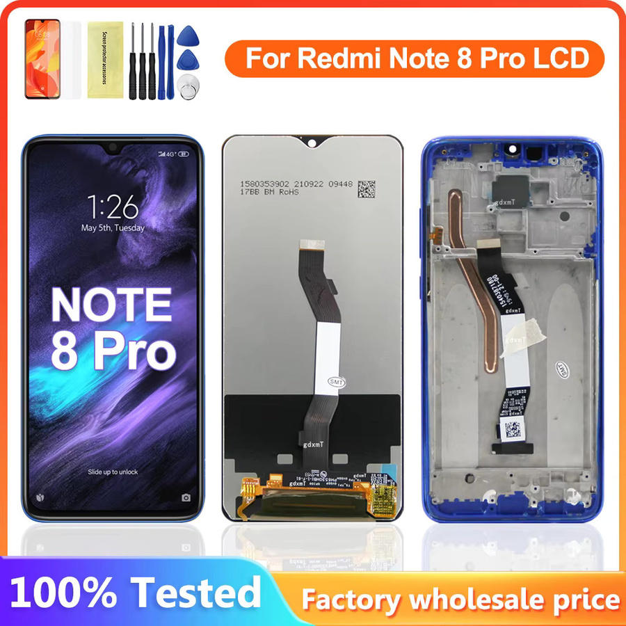 Xiaomi Redmi Note 8 LCD Display Touchscreen Digitizer Montage Ersatzteil in Schwarz für Redmi Note 8 und Redmi Note 8 Pro - Bild 2