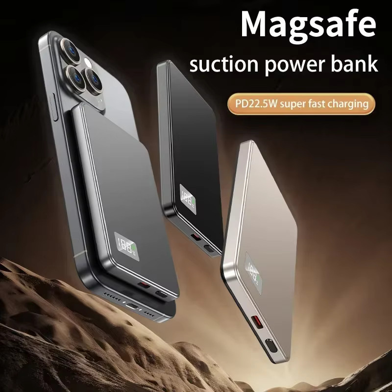 OnePlus Magnetische Kabellose Powerbank mit 50.000 mAh und 22,5W PD Schnellladung in Gold - Bild 3