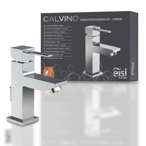 Eisl Waschtischarmatur Calvino Einhebelmischer mit Pop-up-Abfluss in Chrom - Bild 4