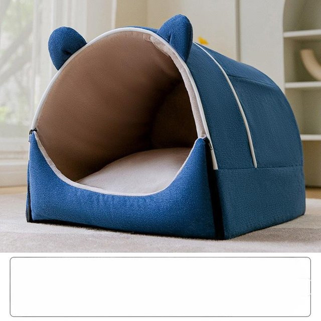 Hundehütte und Katzenhütte von Household supplies MH für kleine und mittelgroße Hunde, abnehmbarer und waschbarer Bezug, B/T/H: 60 x 48 x 43 cm - Bild 1