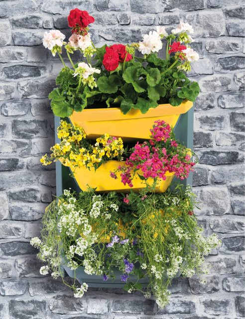 Juwel Vertical-Garden Grundelement Pflanzschalen für Kräuter in Safrangelb - Bild 1