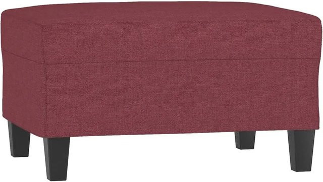 vidaXL Fußhocker Weinrot Stoff Modell 2 B/T/H: 70 x 55 x 41 cm - Bild 1