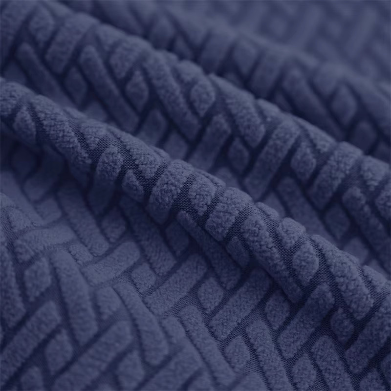 Yupartex Stretch Liege Sofa Abdeckung aus Jacquard für Sessel und Einzel-Couch in Grün oder Blau - Bild 3
