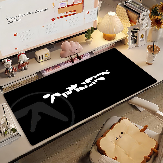 Rutschfestes Mauspad A-Aphex T-Twin für Computer und Laptop in Schwarz - Bild 1