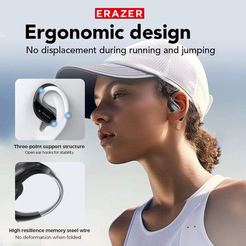 ERAZER XT80Pro 5.4 Bluetooth In-Ear Kopfhörer Schwarz mit Touch Control und HiFi Stereo für Sport und Gaming - Bild 6