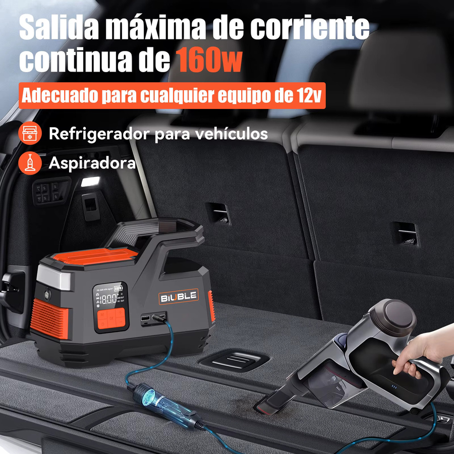 BSMOOM 2-in-1 Starthilfegerät mit 150 PSI Luftkompressor und 4500 A Autobatterie-Booster Powerbank für 9,5L Benzin oder 7,5L Diesel - Bild 3