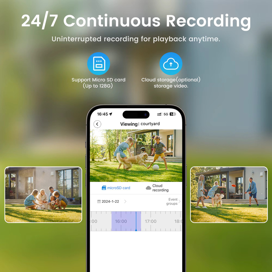 XIAOVV 4G SIM Outdoor-Sicherheits-PTZ-Kamera mit 3MP Starlight-Sensor, IP66 wasserdicht, Zwei-Wege-Audio und Bewegungserkennung in Weiß - Bild 5