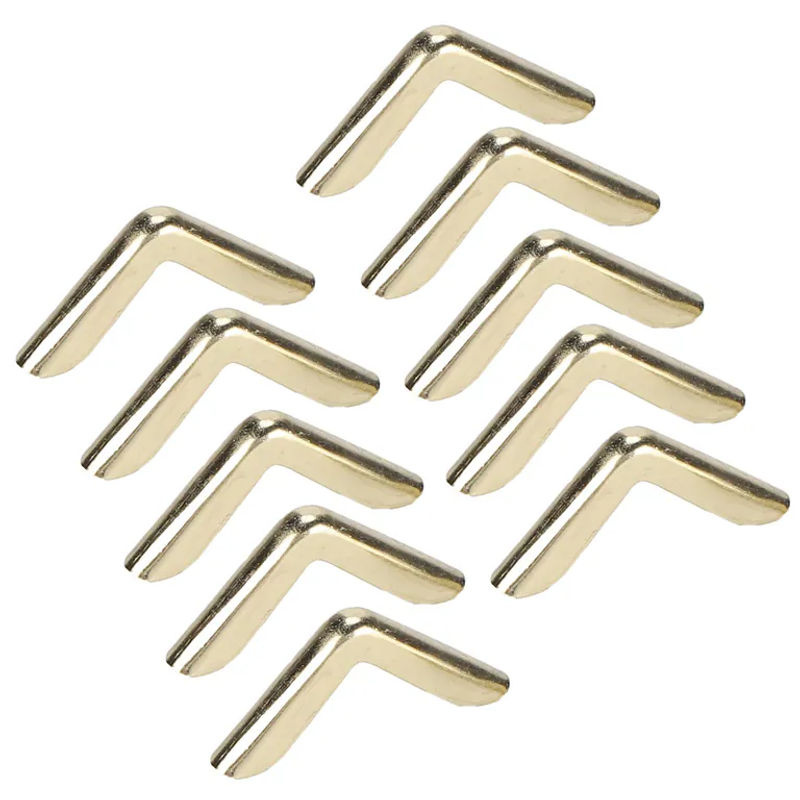100 Stück OutsideWorld Eckschutz aus Aluminiumlegierung in Gold im Vintage-Design für Fotoalben und Notizbücher, 2,2 mm - Bild 7