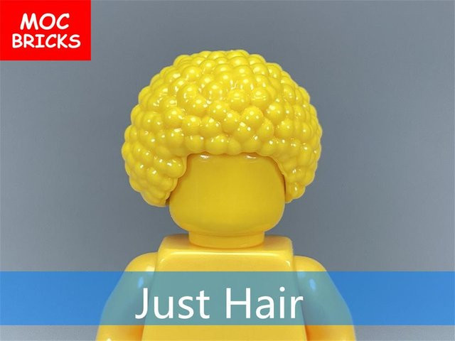 Yiran toy MOC Steine Männliche Haare Figur, Zubehör, 10-teiliges Set, ab 6 Jahren - Bild 1