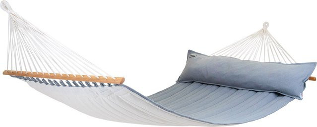 Lola Luxus Familien-Hängematte gepolstert in Silver-Grey für Outdoor, Garten und Terrasse - Bild 1
