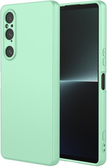 Flexible TPU Schutzhülle aus Flüssigsilikon für Sony Xperia 1 VII, 10 VI, 10 V und 5 V in Grün - Bild 1