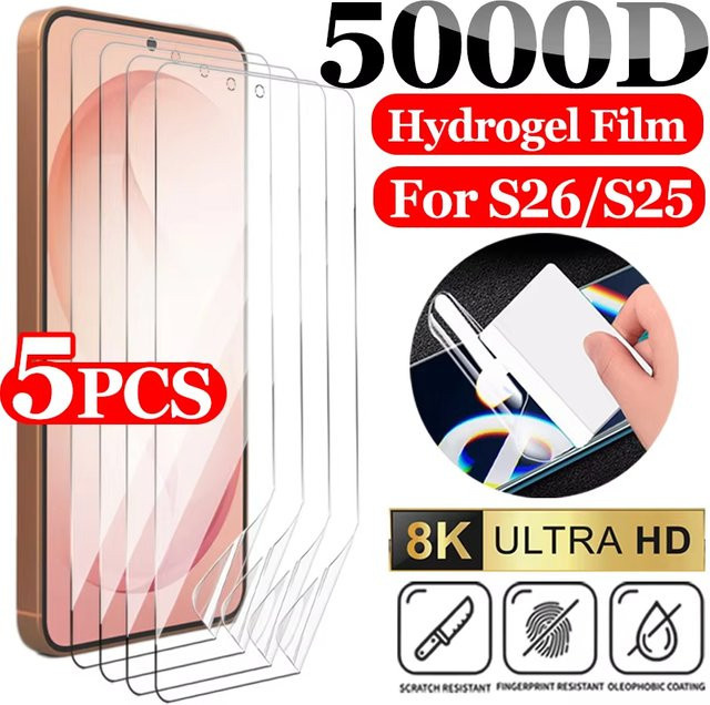 Hydrogel Displayschutz Folie für Samsung Galaxy S26 Ultra S25 S24 S23 S22 S21 S20 FE transparent - Bild 1