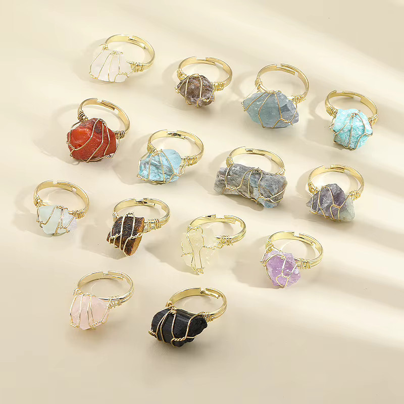 SANSWL Ring, Kristall, Gold, Damen - Bild 1
