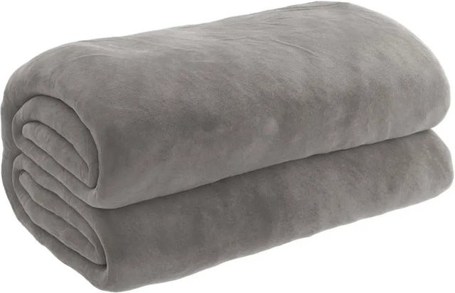 vidaXL Gewichtsdecke Grau mit abnehmbarem Bezug, 9 kg, B/T/H: 122 x 183 cm - Bild 1