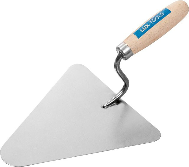 LUX-TOOLS Dreieckskelle aus Carbonstahl in Silber, Breite: 200 mm - Bild 1