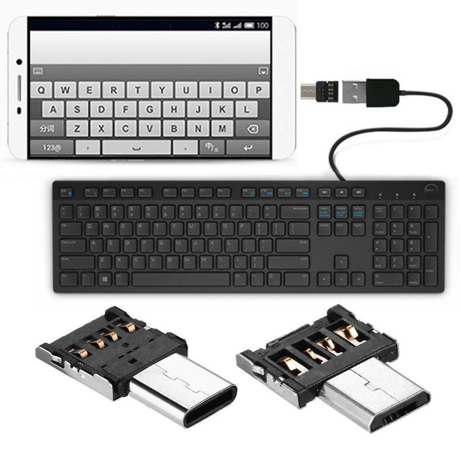 10er Set NYFundas USB-C auf USB-A OTG Adapter in Schwarz für Android Smartphones und Typ-C Geräte - Bild 6