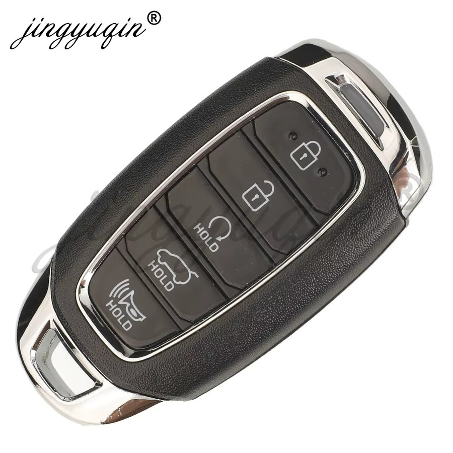 jingyuqin Smart Remote Autoschlüsselgehäuse mit Halterung für Hyundai Palisade Kona Avante Elantra Santa-Fe I30 2018-2021, Schwarz - Bild 2