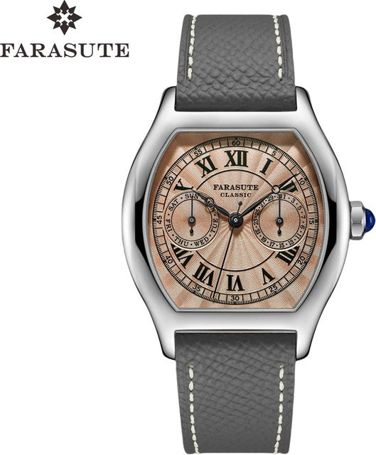 FARASUTE Armbanduhr, Quarz, Edelstahl, 36 mm, Herren, Saphirglas - Bild 1