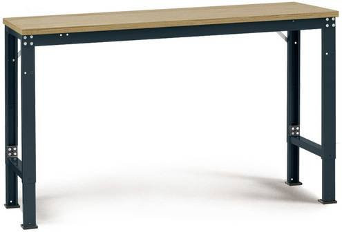 Manuflex AU7005.7016 Arbeits-Grundtisch UNIVERSAL Spezial mit Multiplexplatte, Anthrazit, B/T/H: 100 x 60 x 72,2-102,2 cm - Bild 1