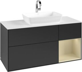 V&B Waschtischunterschrank Finion in Blau und Grau lackiert, Breite: 120 cm, Tiefe: 50,1 cm, Höhe: 50,1 cm - Bild 1