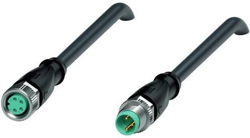 Pepperl+Fuchs 245140 Sensor-Aktor-Steckverbinder konfektioniert, Farbe: Schwarz, Länge: 3 m, Polzahl: 4, 3 - Bild 1