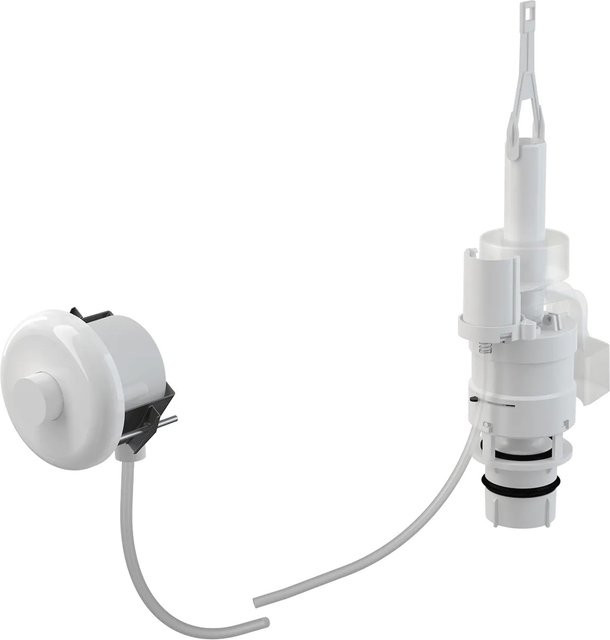 Alcadrain MPO10 manuelle pneumatische Fernauslösung für Wandeinbau, Weiß Matt - Bild 1