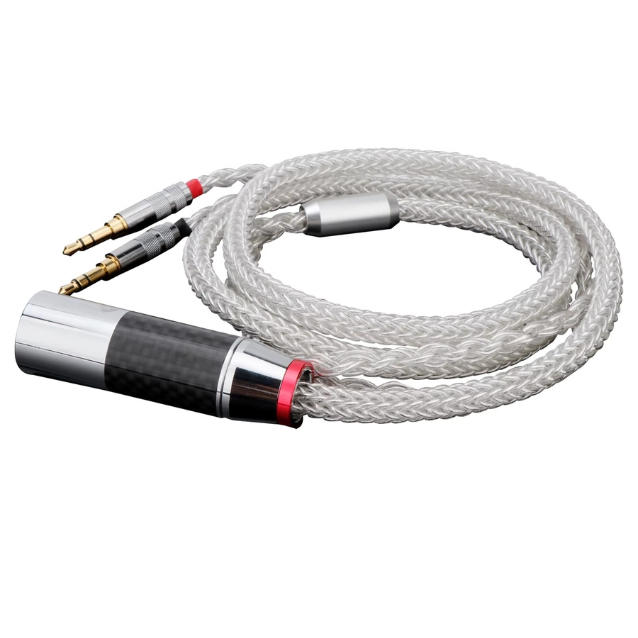 Hifiman 16-adriges Upgrade-Kabel aus reinem Silber mit 6,35mm Stecker für planare magnetische Kopfhörer, kompatibel mit Sundara, Ananda, Arya, HE400i und HE400se - Bild 5