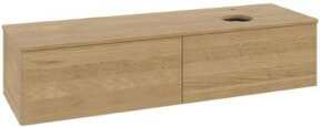 V&B Waschtischunterschrank Antao ohne Frontstruktur, Farbe Eiche Honig, B/T: 160 x 50 cm - Bild 1