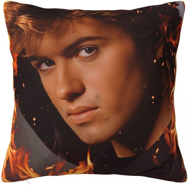 Dekorativer Kissenbezug George Michael Musik Grafik von JMG Clothing, Mehrfarbig, B/T: 50 x 50 cm - Bild 1