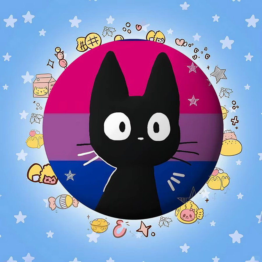 Anstecknadel Pop TV Girl Who Badges, Weißblech, Metall-Brosche - Bild 5
