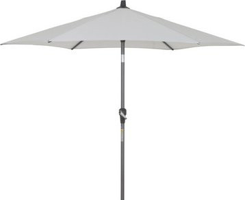 SIENA GARDEN Mittelstockschirm FAGUS Autotilt in Grau mit Aluminiumgestell und Polyesterbespannung, Durchmesser: 250 cm - Bild 1