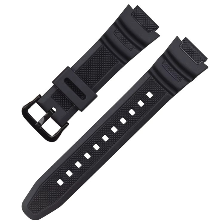CASIO Uhrenarmband, Kautschuk, Silikon, Schwarz, Unisex - Bild 4