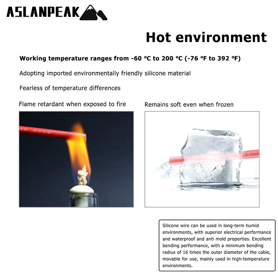 ASLANPEAK Silikondraht Elektrokabel Weiß 22-8AWG - Bild 3