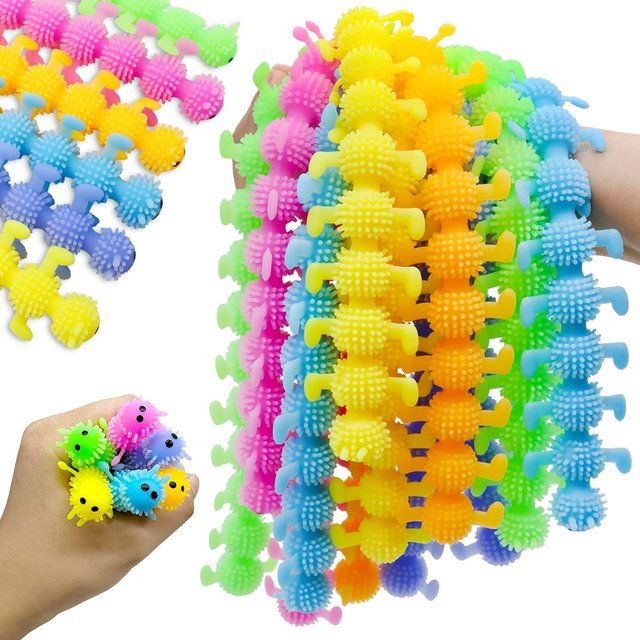 Dehnbares Schnur Fidget Spielzeug, Buntes Sensorisches Spielzeug, 5-40 Stück - Bild 1