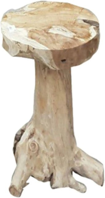 Garden Pleasure Hocker SURGA 2er Set aus Holz in Natur Braun - Bild 1