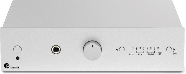 MaiA S3 Vollverstärker mit Bluetooth und optischem Anschluss in Silber - Bild 1