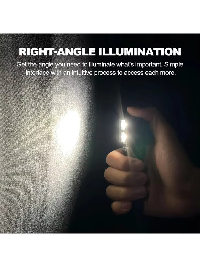 Wurkkos HD15 LED Stirnlampe mit 2000 Lumen, IP68 wasserdicht, wiederaufladbar mit 18650 Akku und magnetischer Schwanzkappe - Bild 5